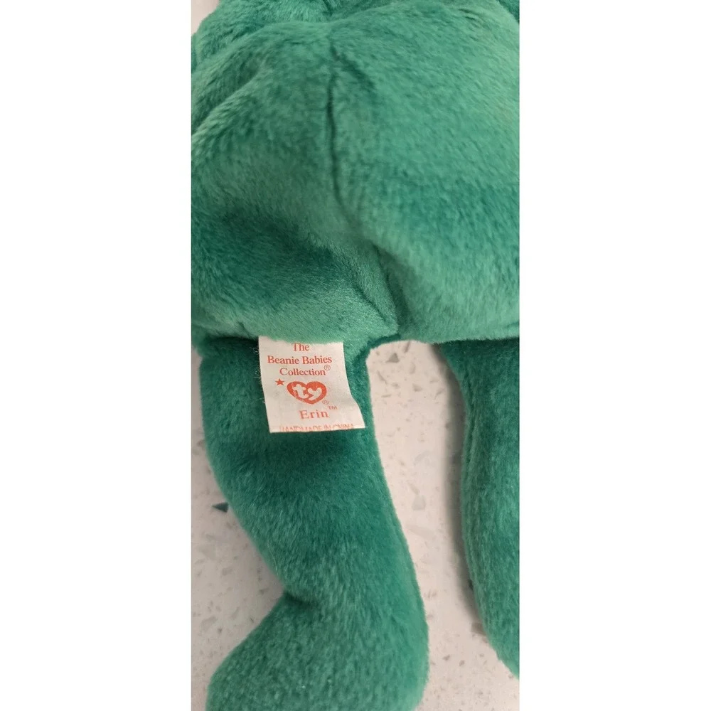 Ty Beanie Baby & Buddy Erin Irish St. Patrick's Day Bear‎ Plush Set